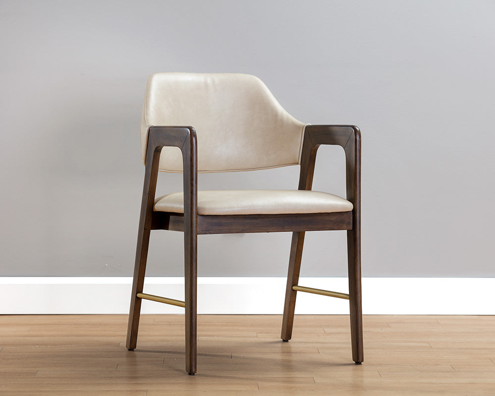 Milton Dining Armchair - Smoke Acacia