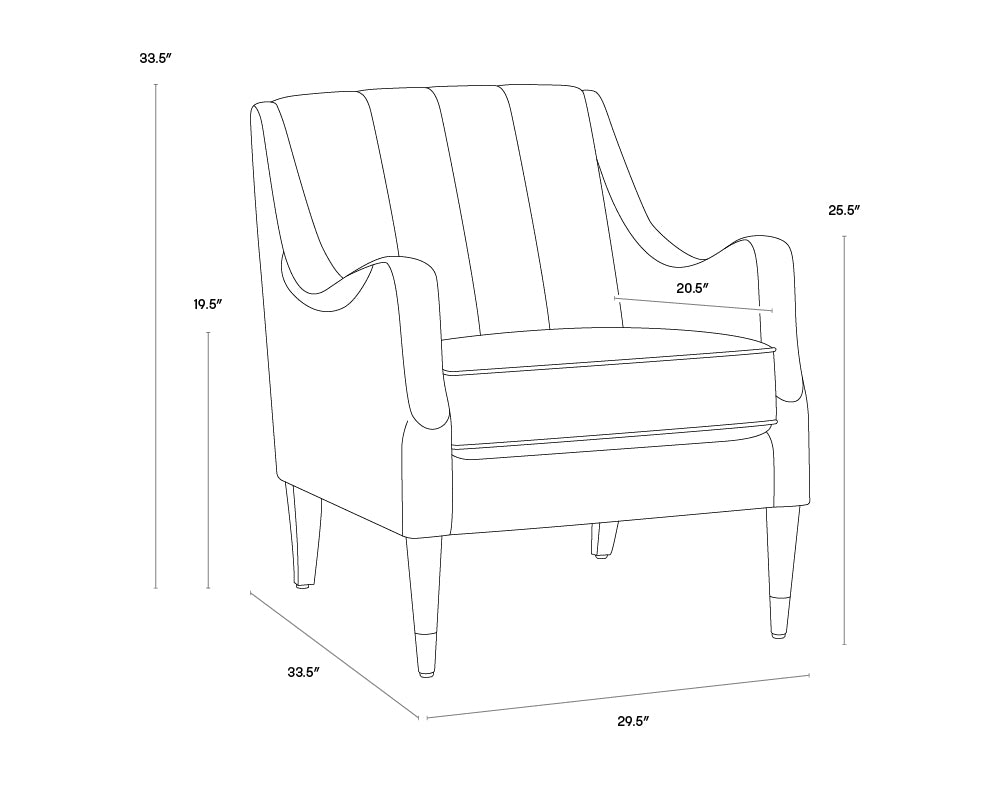 A wireframe image of the product with dimensions shown