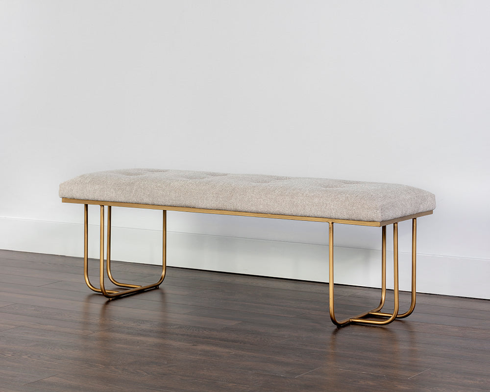 Maverick Bench - Antique Brass