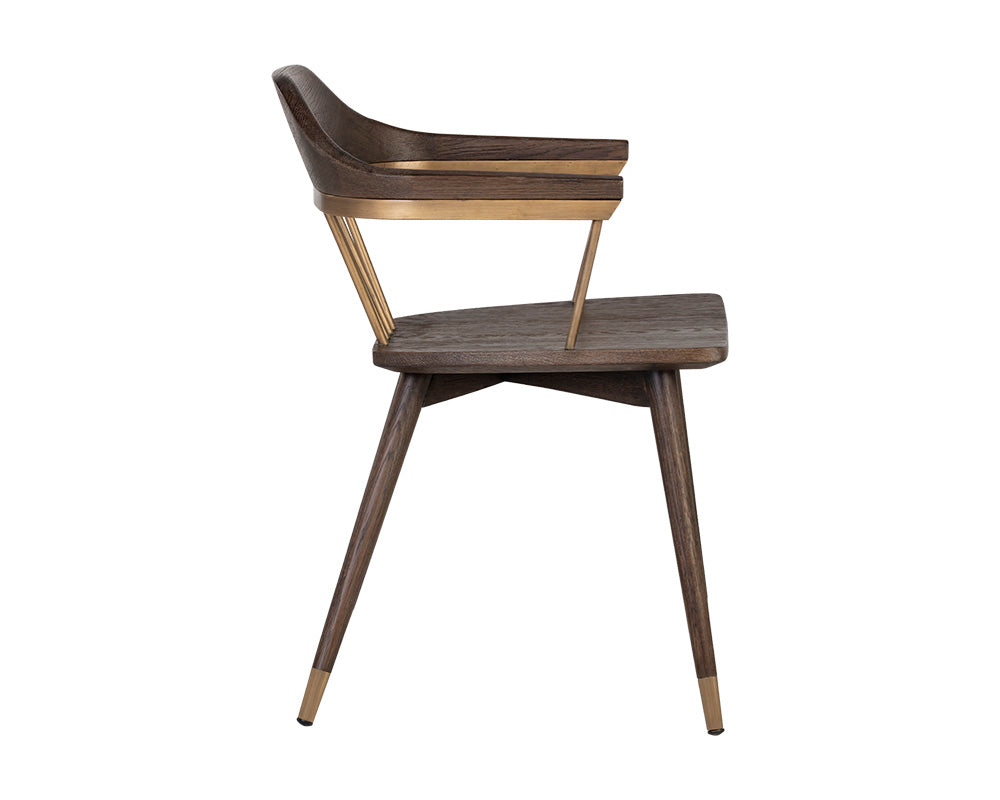 Demi Dining Chair - Distressed Brown