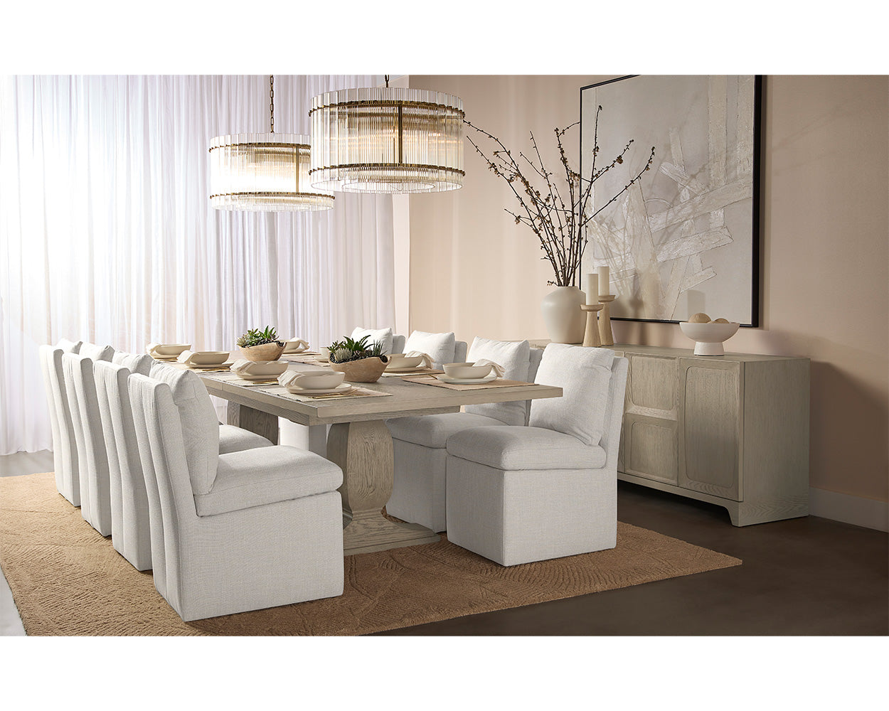 Restoration hardware dining store chairs on wheels