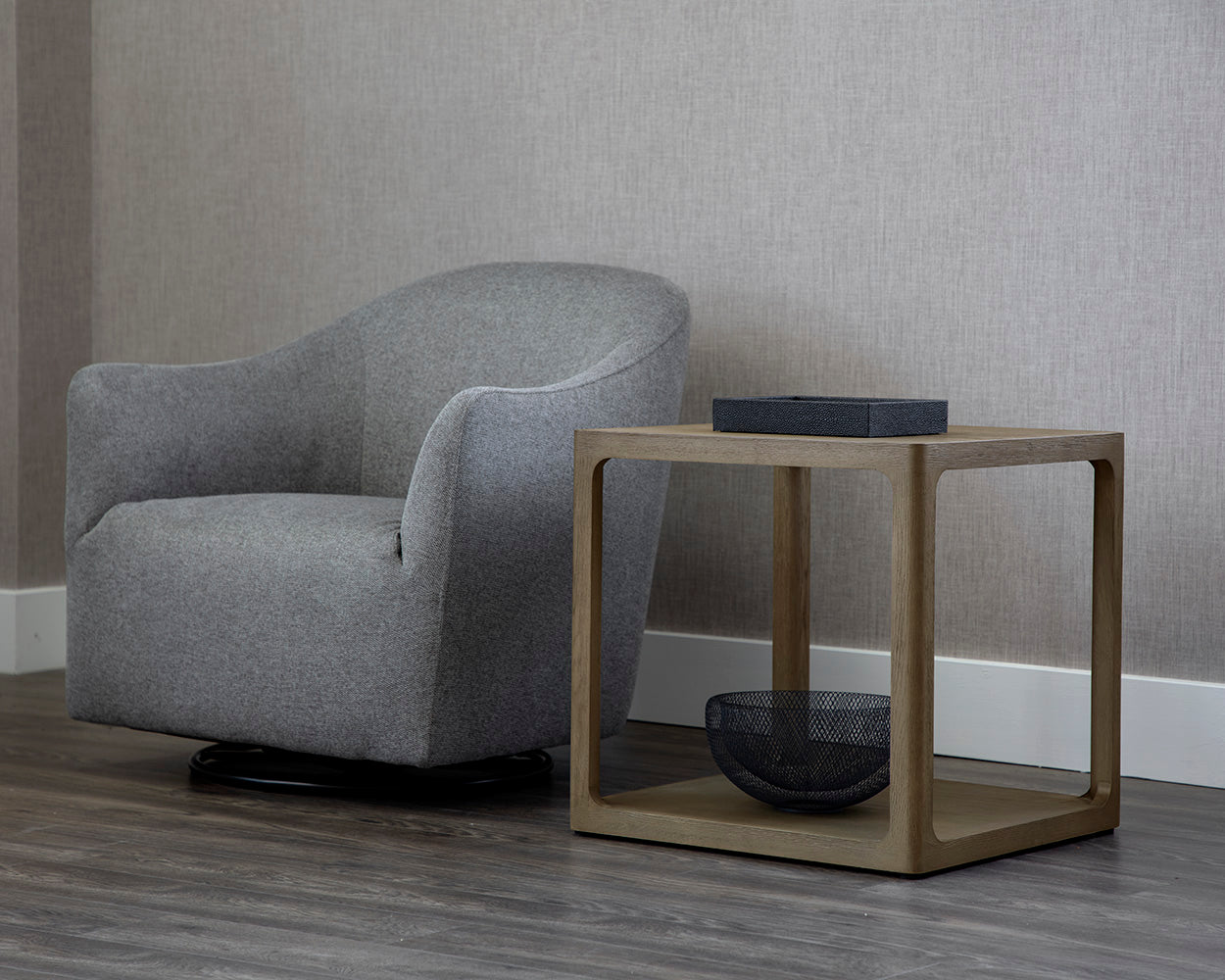 Doncaster Side Table - Smoke Grey