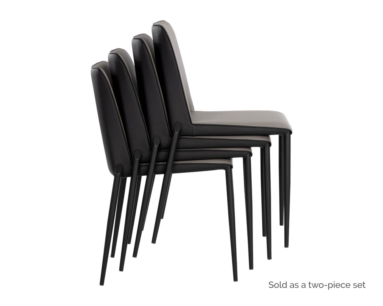 Renee Stackable Dining Chair - Black