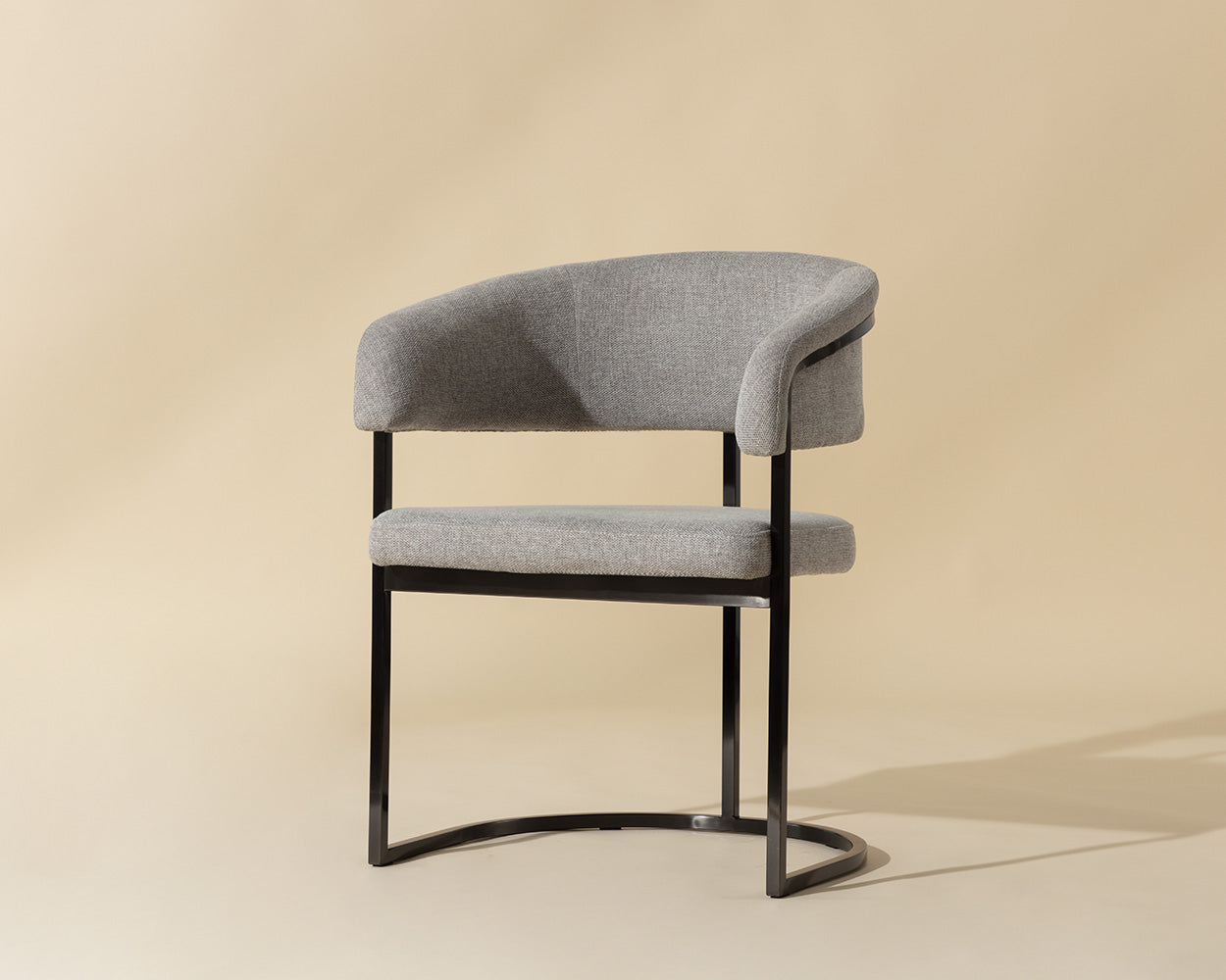 Marris Dining Armchair - Gunmetal