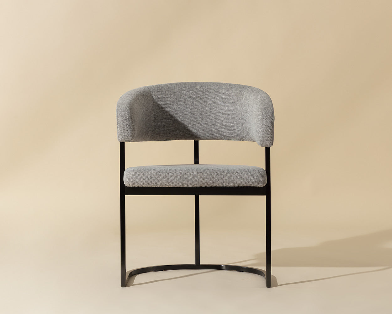 Marris Dining Armchair - Gunmetal