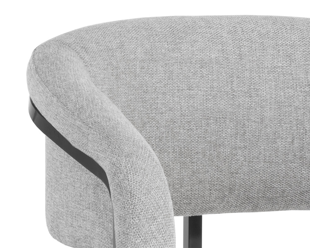 Marris Dining Armchair - Gunmetal