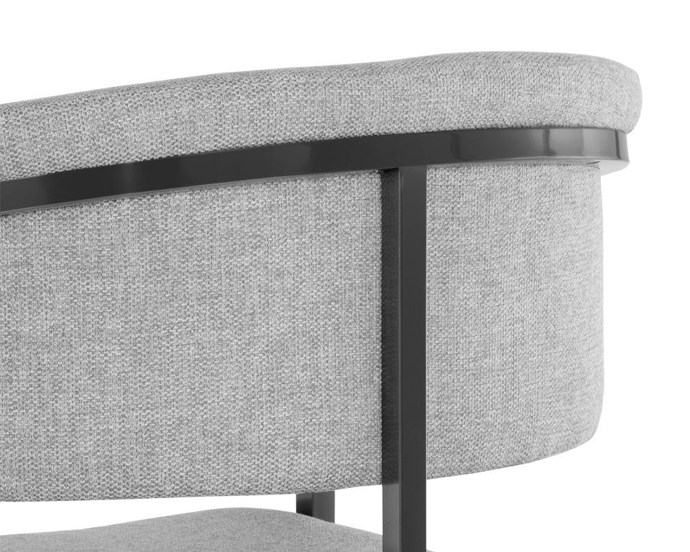 Marris Dining Armchair - Gunmetal