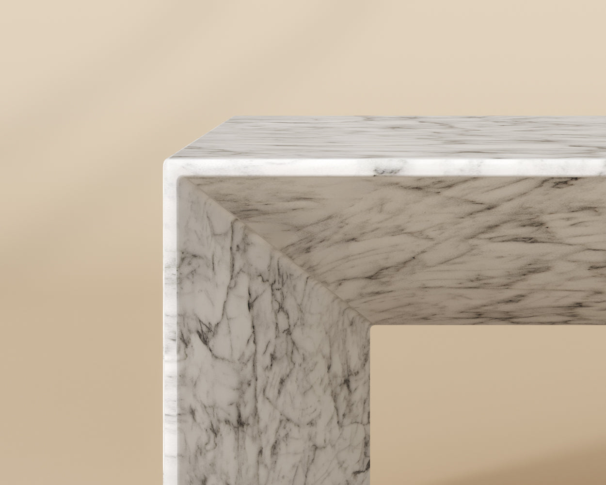 Nomad Coffee Table - Marble Look