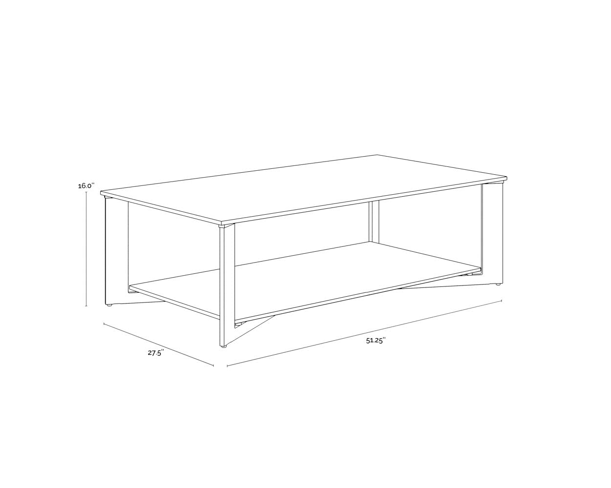 A wireframe image of the product with dimensions shown