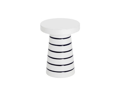 Porcini End Table - Stripe - Small