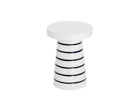 Porcini End Table - Stripe - Small