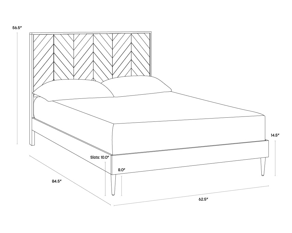 A wireframe image of the product with dimensions shown