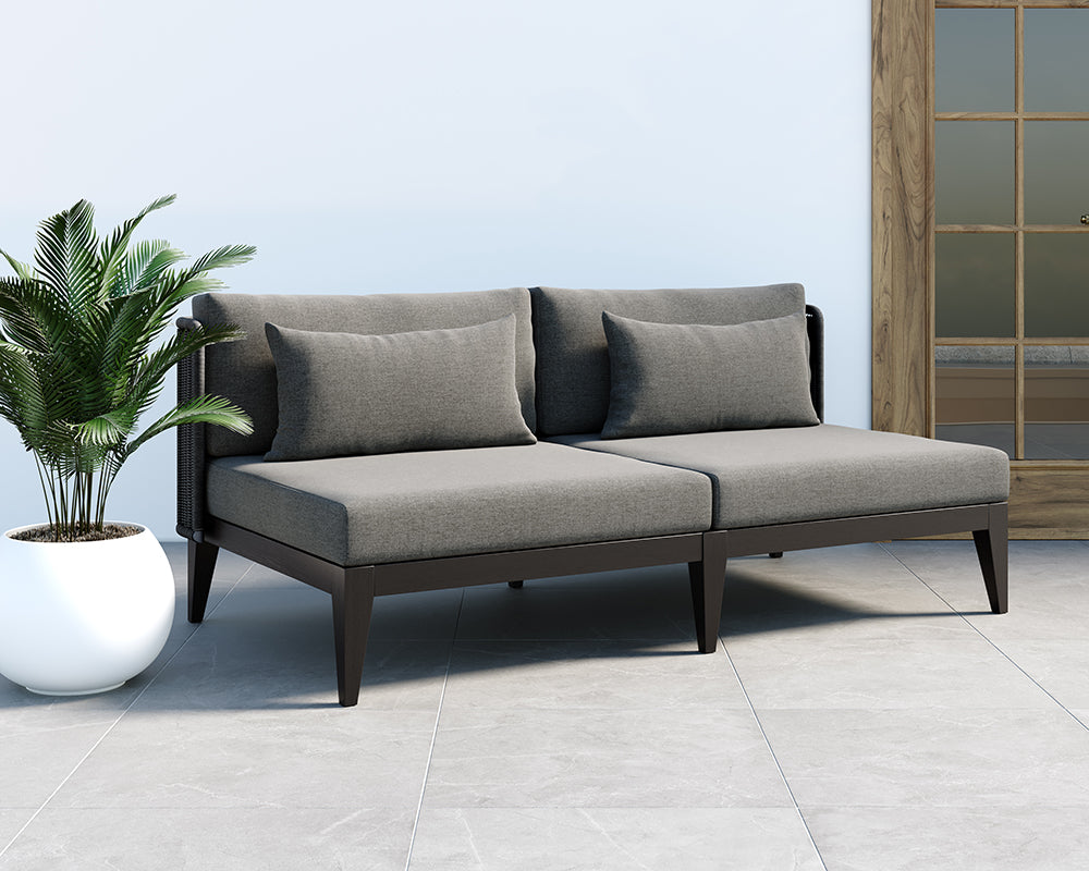 Ibiza 2 Seater Sofa - Charcoal