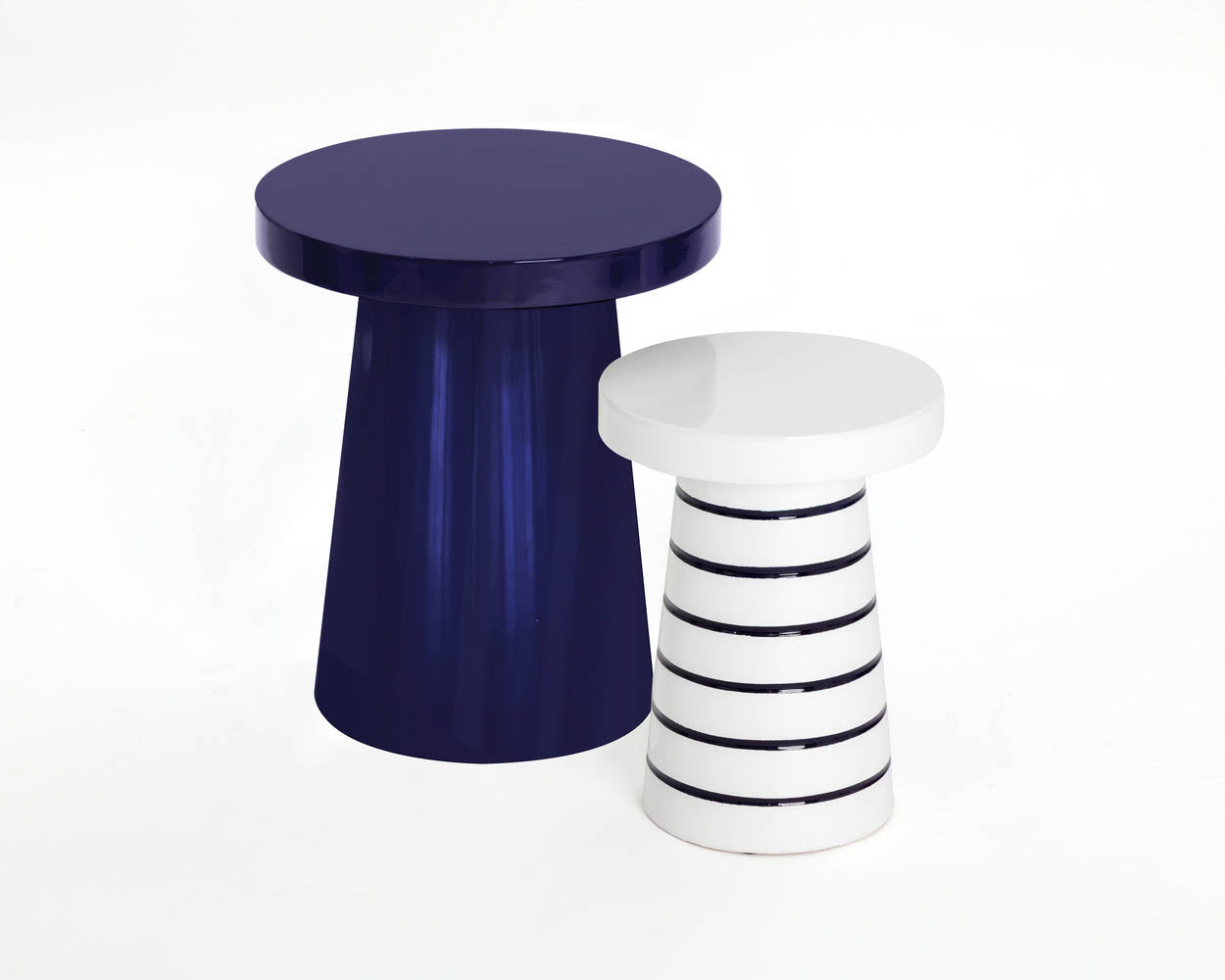 Porcini End Table - Navy - Large