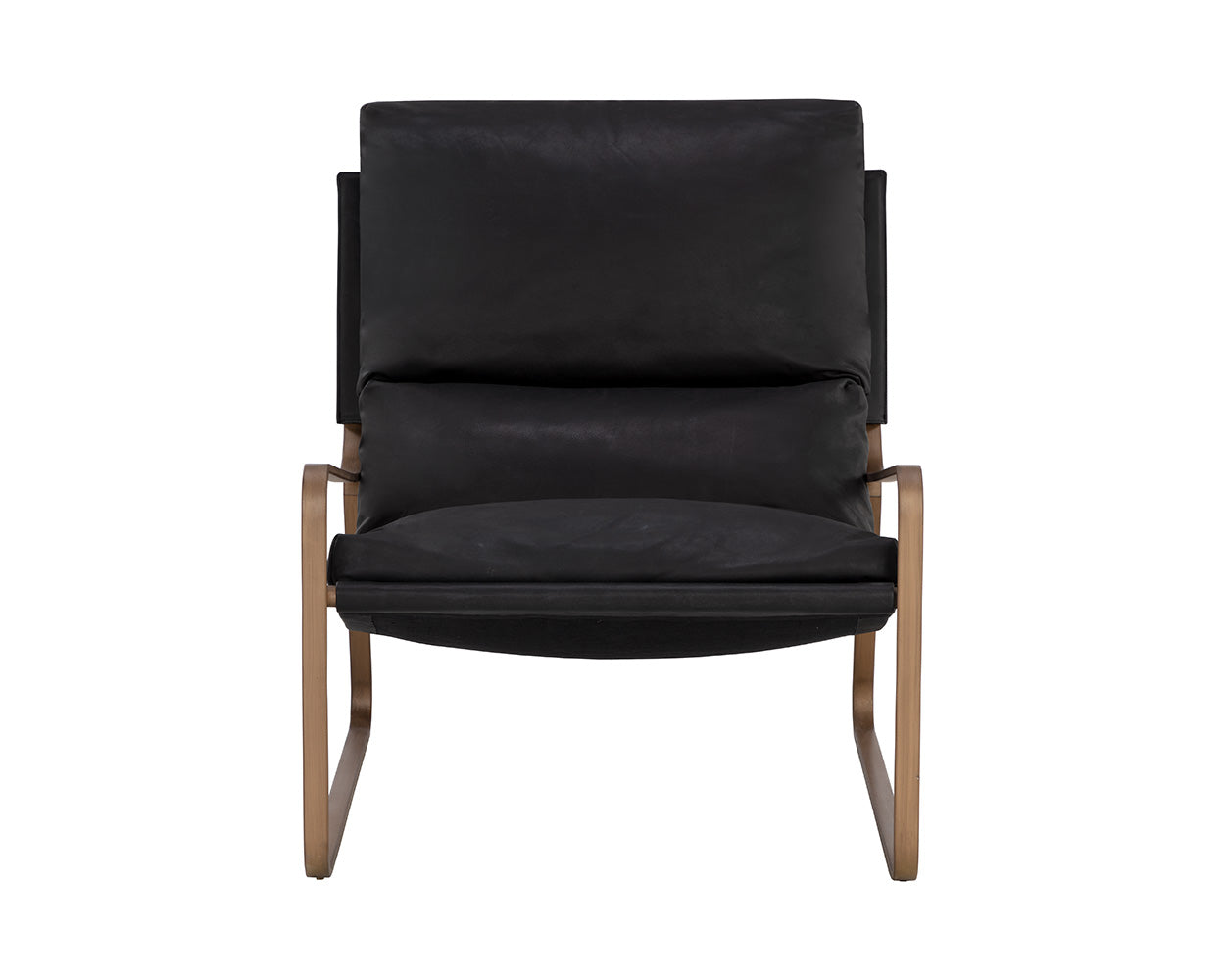 Zancor Lounge Chair - Antique Brass