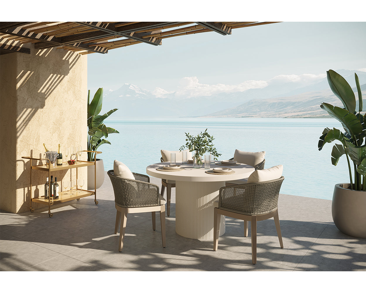 Capri Dining Armchair - Drift Brown