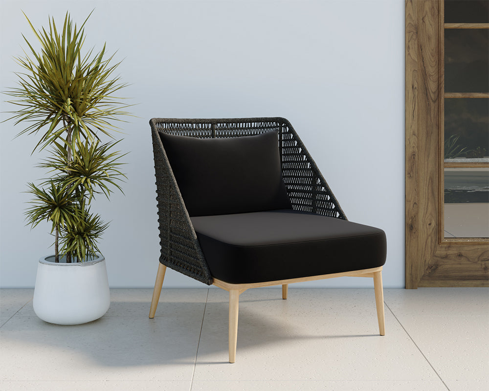 Andria Lounge Chair - Arashi Black – Sunpan Trading & Importing, Inc.