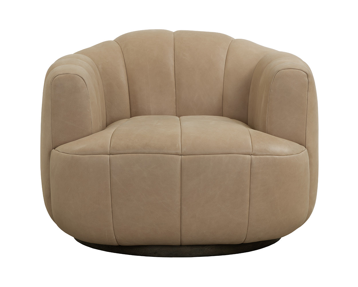 Tadeo Swivel Armchair - Dark Brown