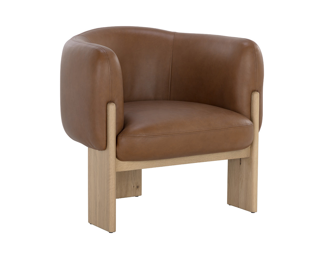 Trine Lounge Chair - Rustic Oak