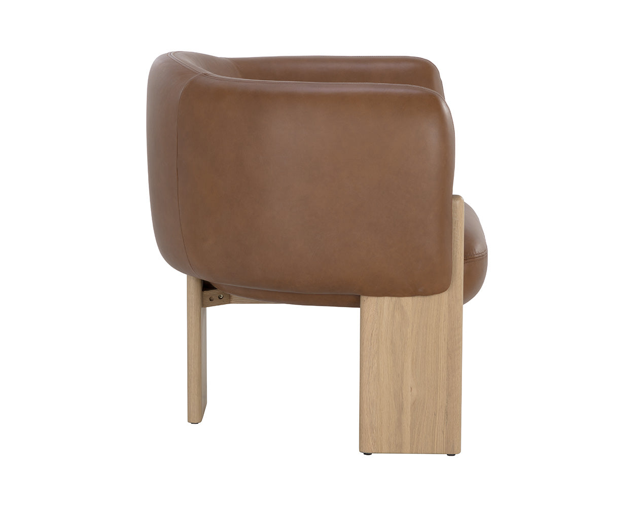 Trine Lounge Chair - Rustic Oak