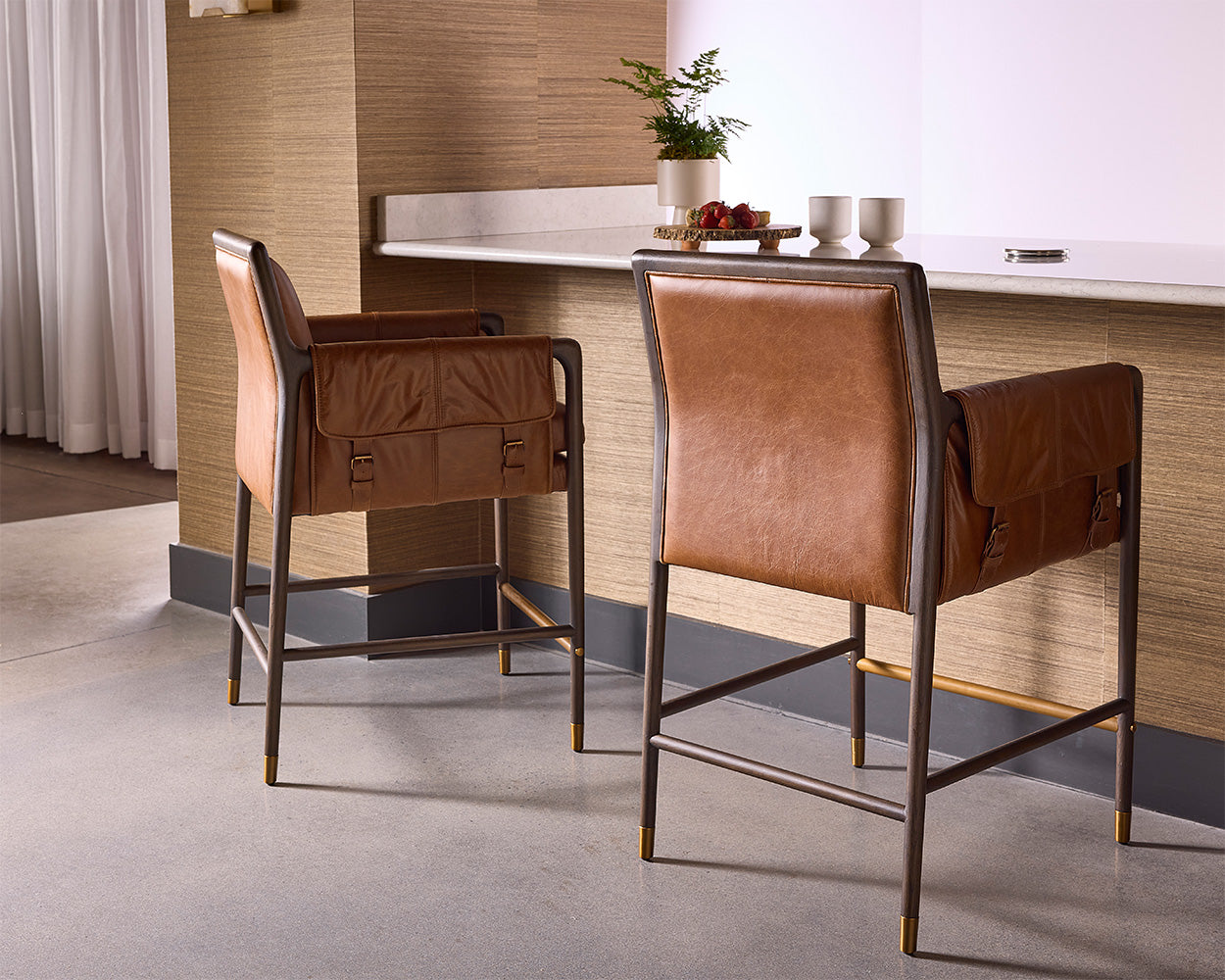 Mauti Counter Stool - Brown