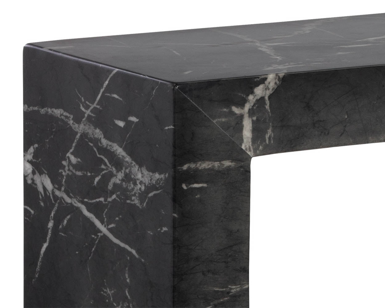 Axle Console Table - Marble Look