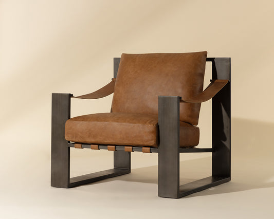 Berke Lounge Chair - Gunmetal