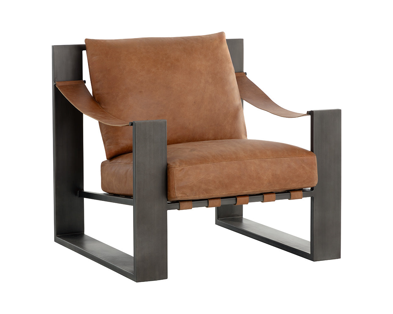 Berke Lounge Chair - Gunmetal