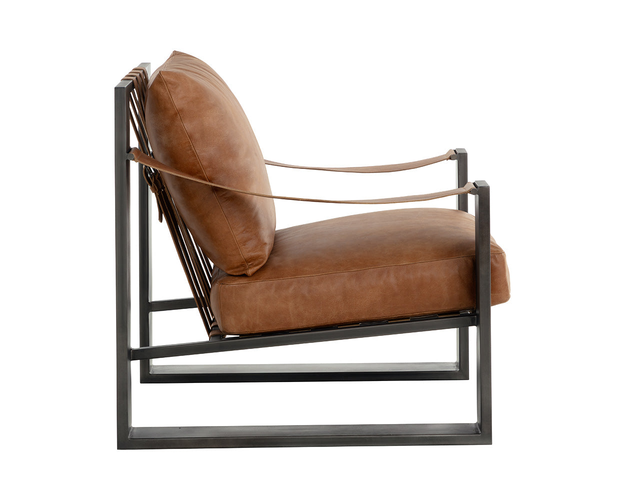 Berke Lounge Chair - Gunmetal