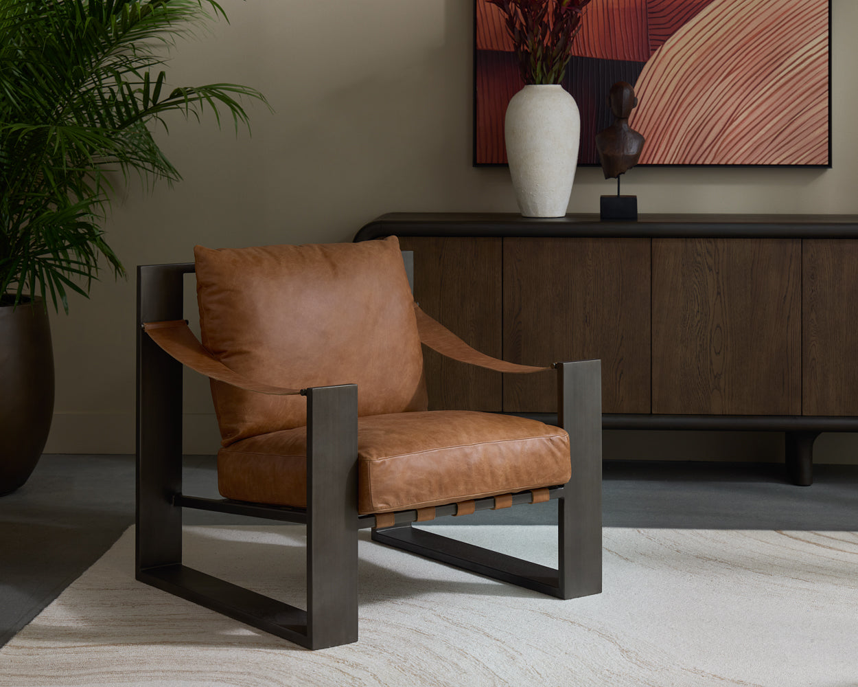 Berke Lounge Chair - Gunmetal – Sunpan Trading & Importing, Inc.