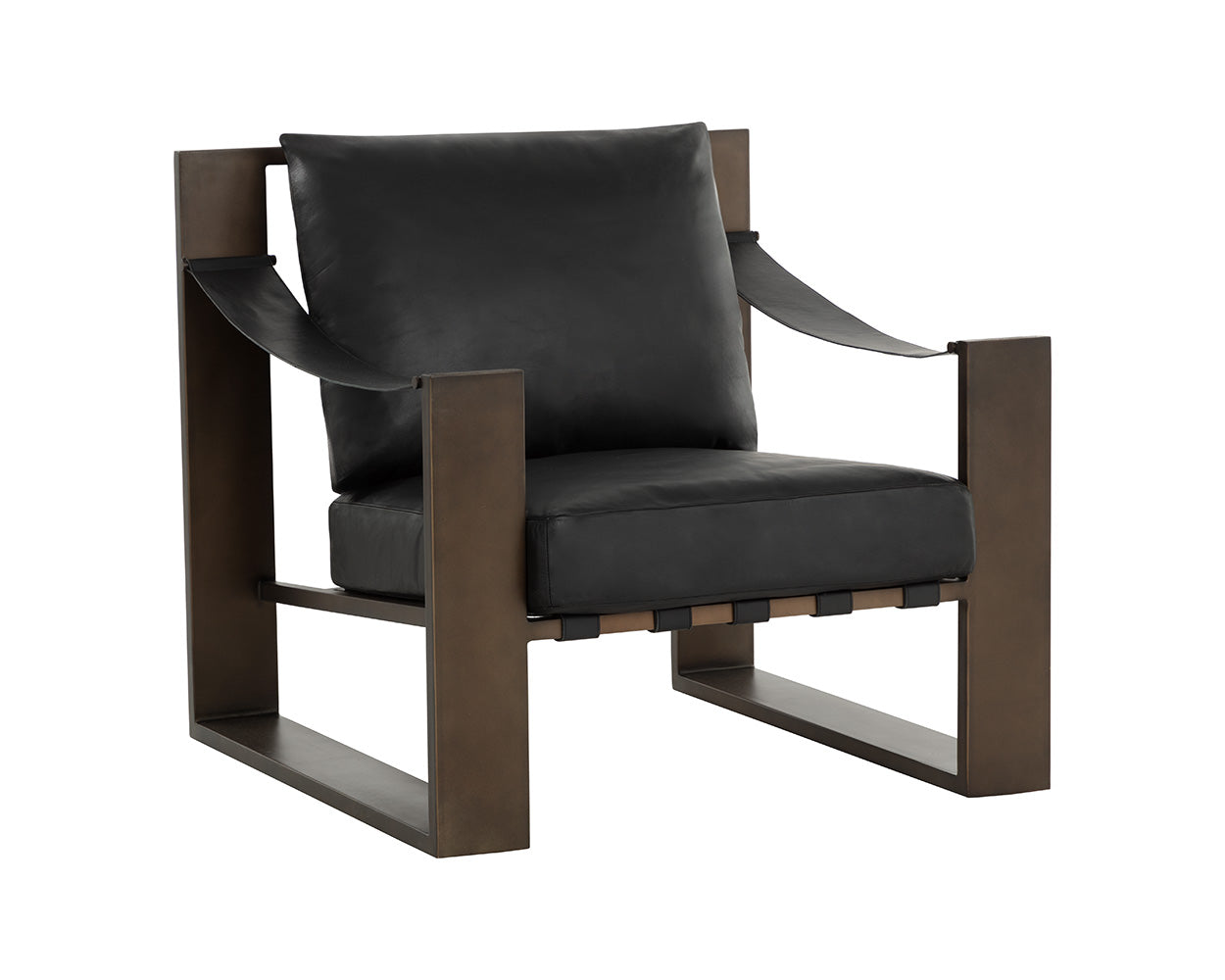 Berke Lounge Chair - Antique Bronze