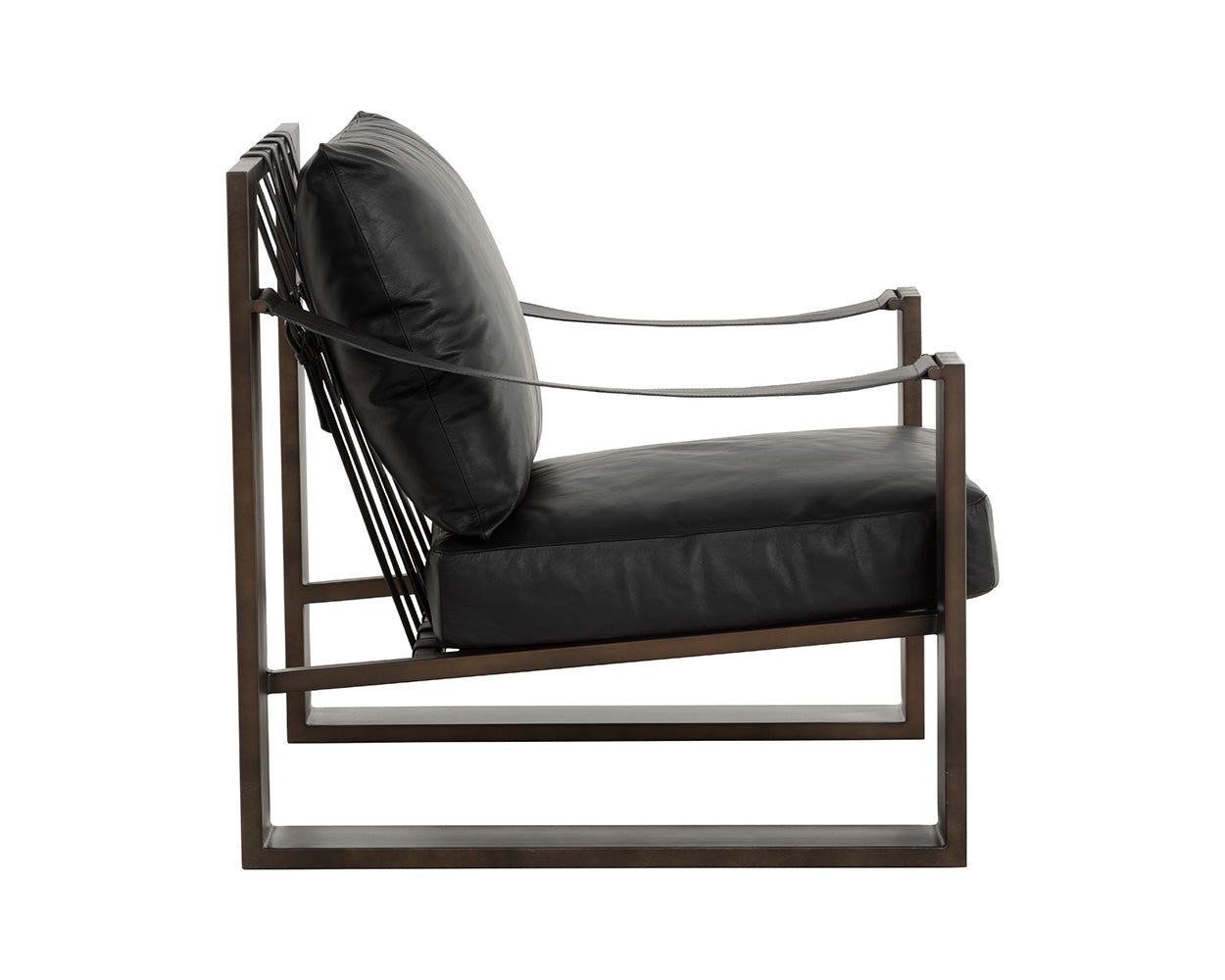 Berke Lounge Chair - Antique Bronze