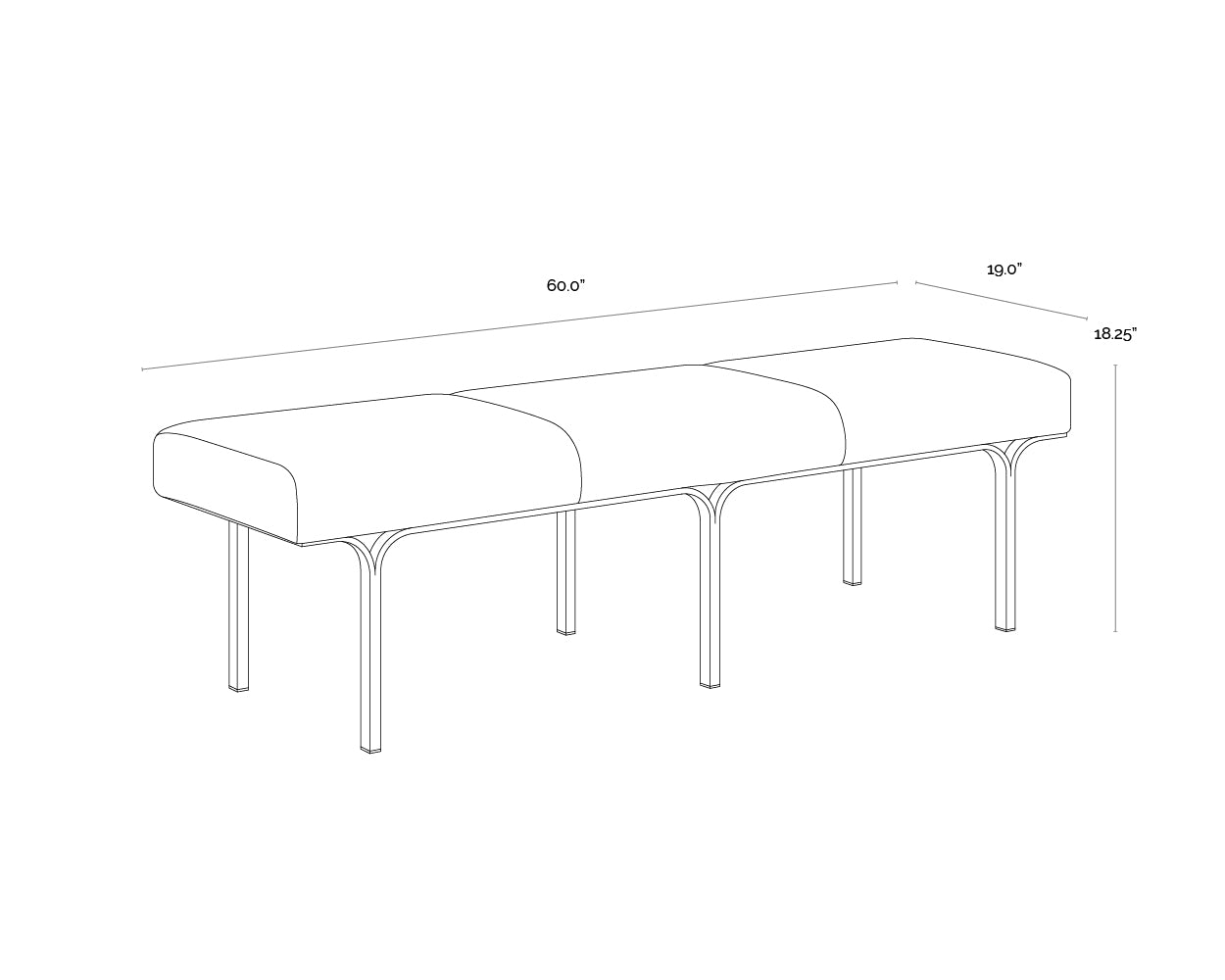 Nuvella Bench – Sunpan Trading & Importing, Inc.