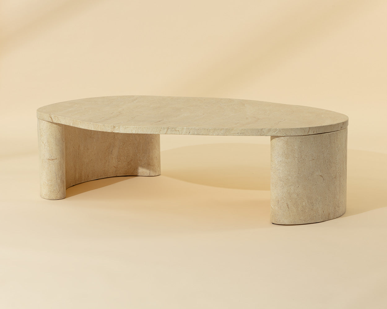Savinah Coffee Table - Travertine Look
