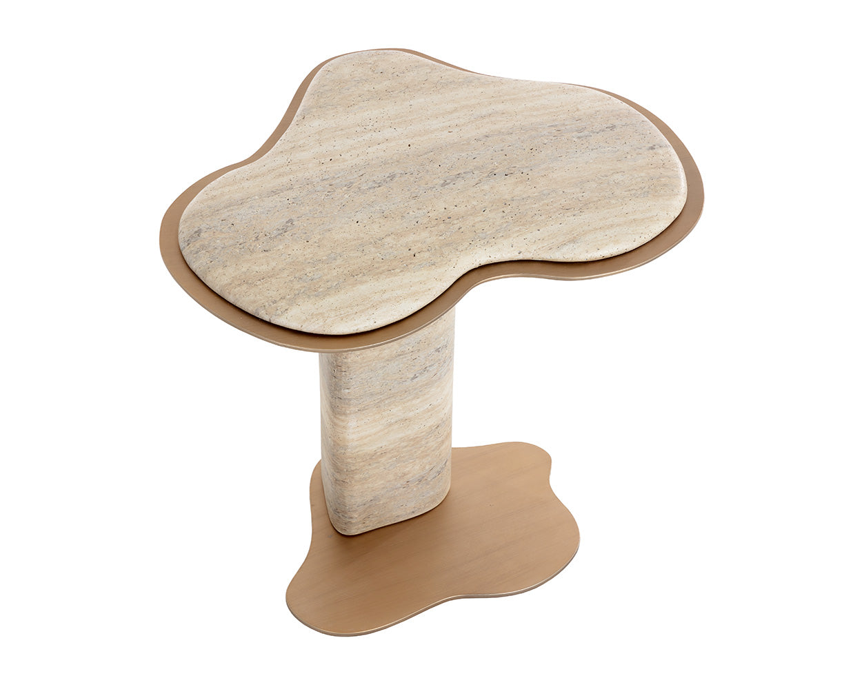 Isola End Table - Travertine Look – Sunpan Trading & Importing, Inc.