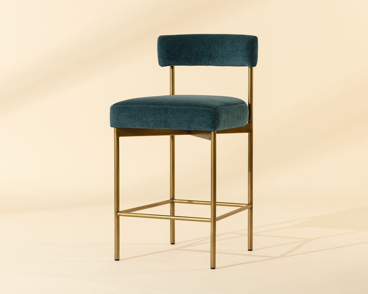 Seneca Counter Stool - Antique Brass