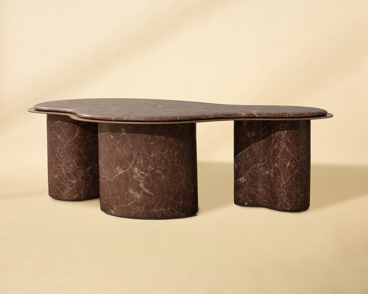 Isola End Table - Travertine Look – Sunpan Trading & Importing, Inc.