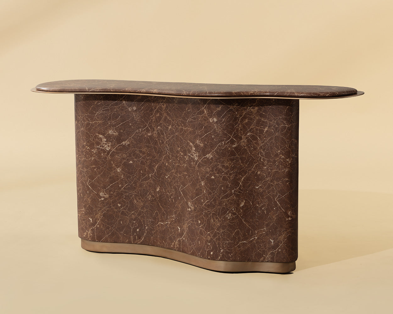 Isola Console Table - Marble Look
