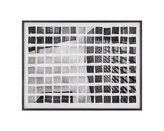 Picture In Polaroids - 50" X 35" - Black Frame