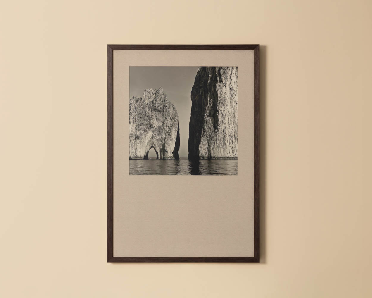 Coastal Vibes I - 28" X 40" - Deep Brown Frame