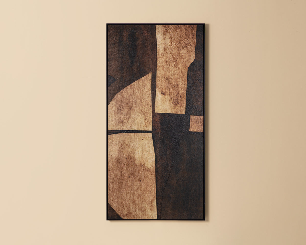 Rustic Nuance I - 30" X 60" - Black Floater Frame