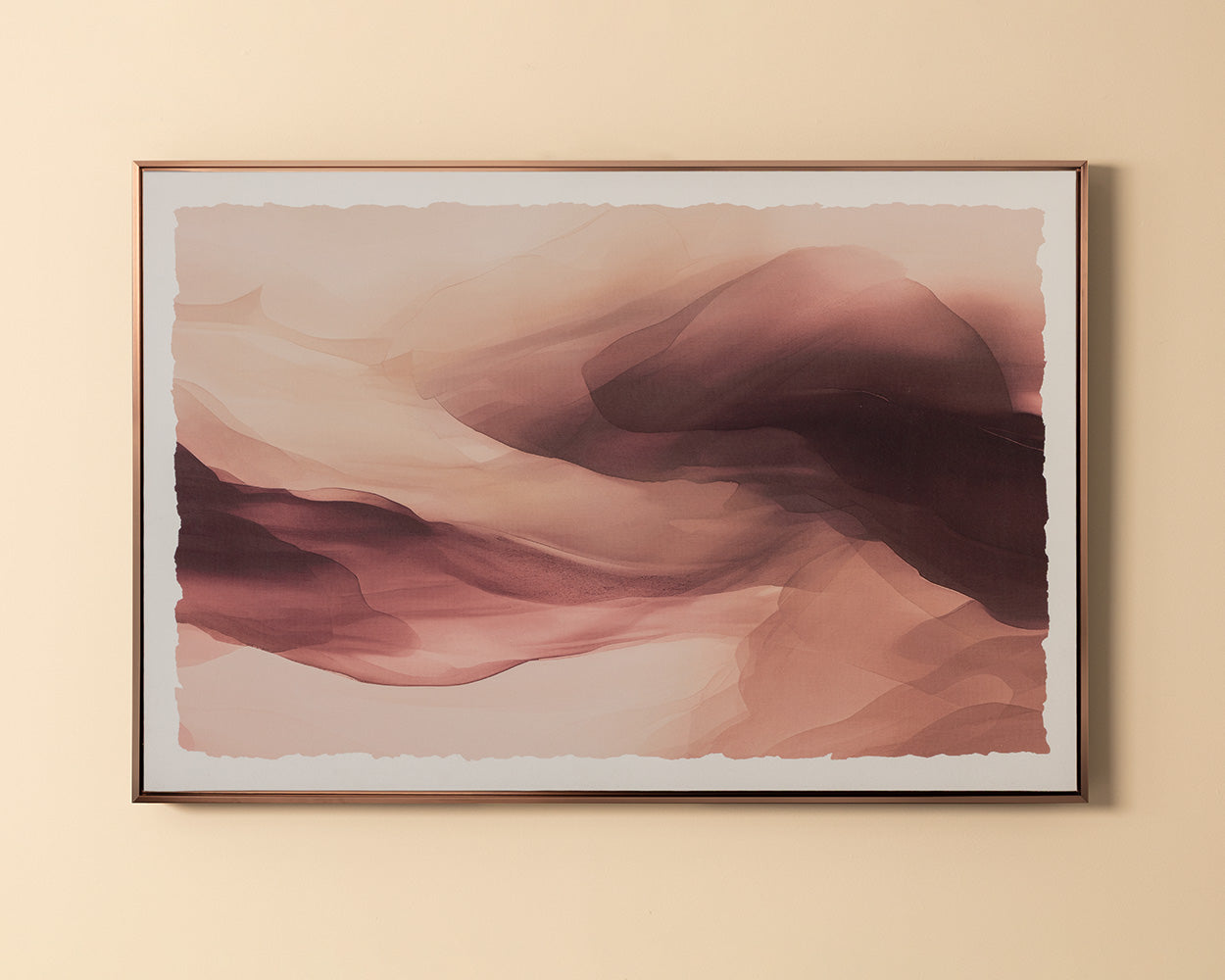 Dream State - 60" X 40" - Copper Floater Frame - Fire