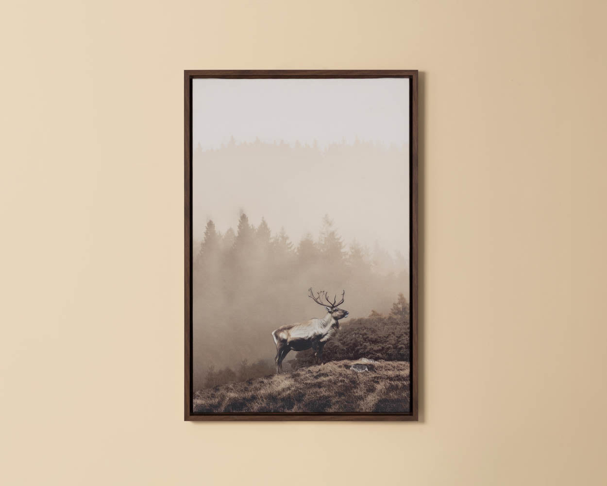 Into The Wild II - 20" X 30" - Brown Floater Frame