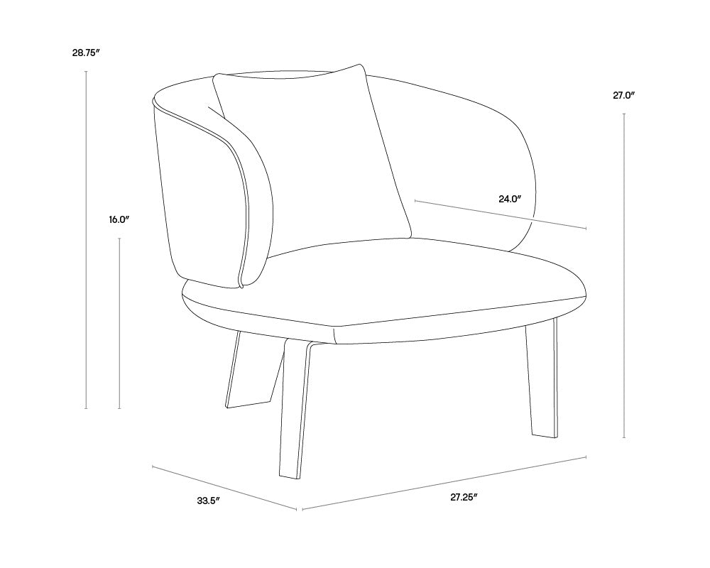 A wireframe image of the product with dimensions shown