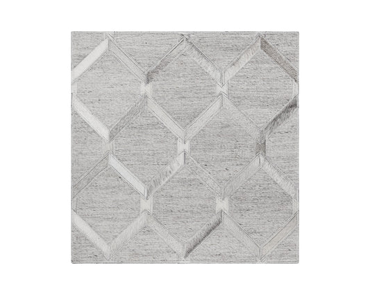 Bordeaux Hand-loomed Rug - Ivory / Grey Swatch