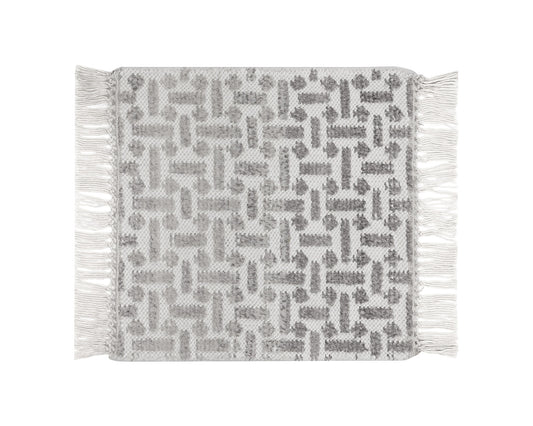 Ingrid Hand-knotted Rug - Grey / Ivory Swatch