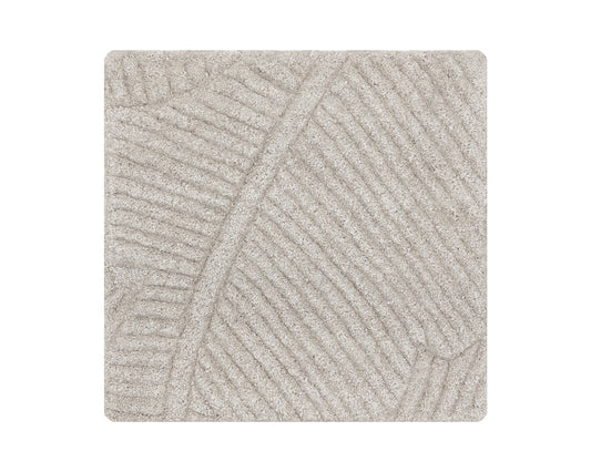 Calathea Hand-tufted Rug - Oatmeal Swatch