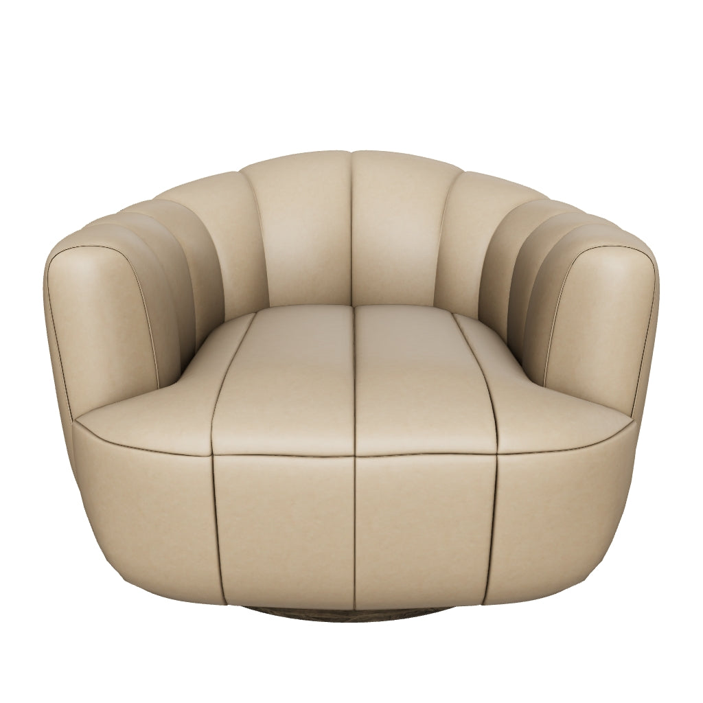 Tadeo Swivel Armchair - Dark Brown – Sunpan Trading & Importing, Inc.