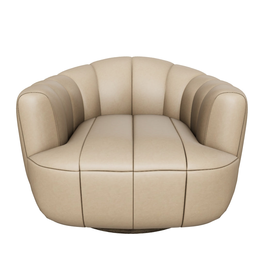 Tadeo Swivel Armchair - Dark Brown – Sunpan Trading & Importing, Inc.