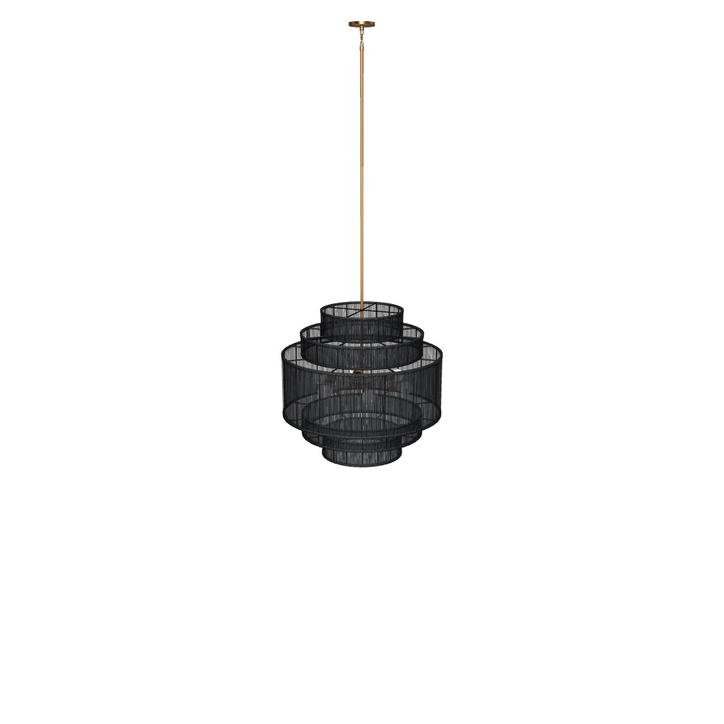Alyssa Chandelier - Black Jute – Sunpan Trading & Importing